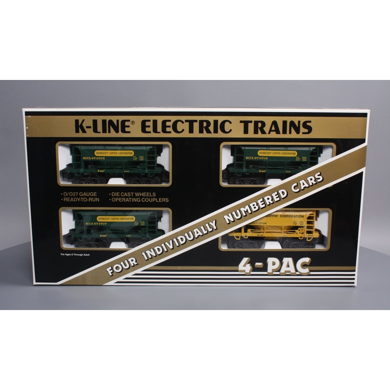 K-Line K-6737A2 O Kennecott Copper Corporation Ore Cars (Set of 4) LN/Box
