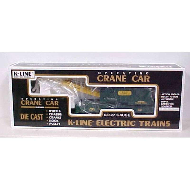K-Line K681-7501 O Kennecott Copper Operating Crane Car LN/Box