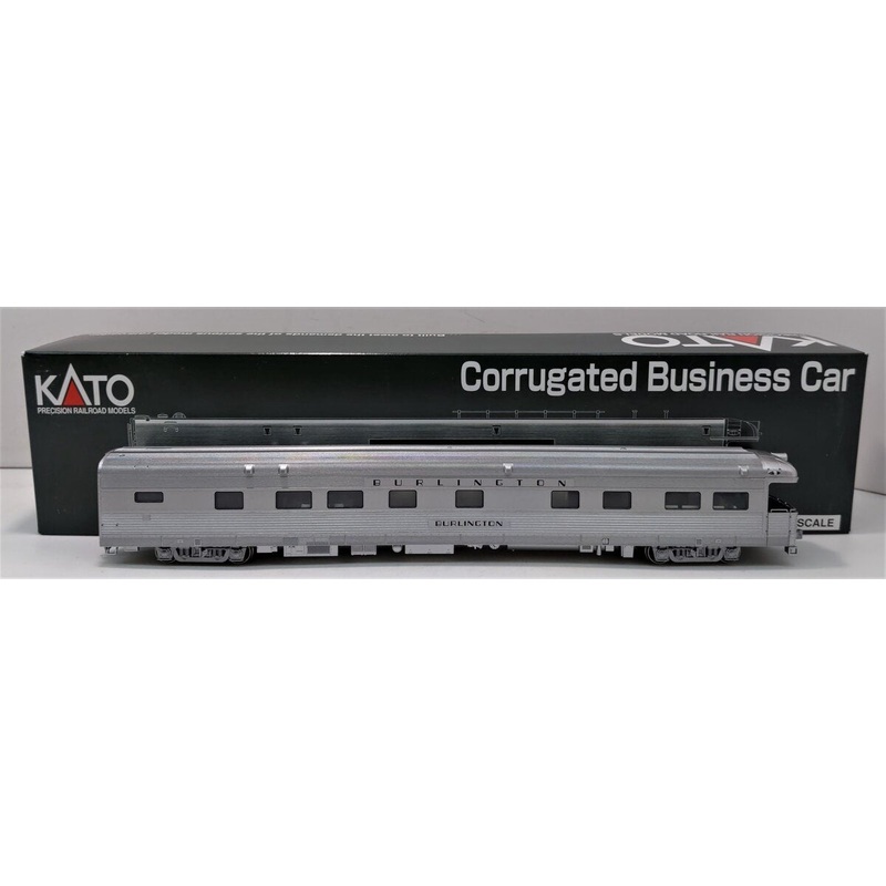 Kato 35-6003 HO Chicago Burlington & Quincy Burlington Corrugated Business Car NIB