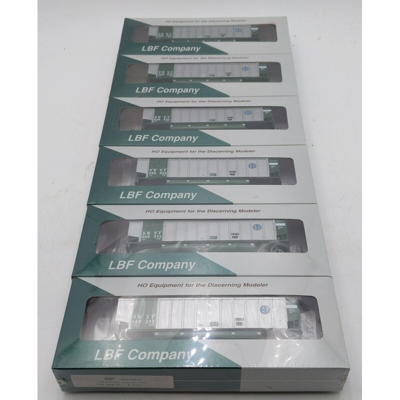 LBF Company HO BNSF Johnstown Coal Porter 6 Pack Hoppers 818-65 MT/Box