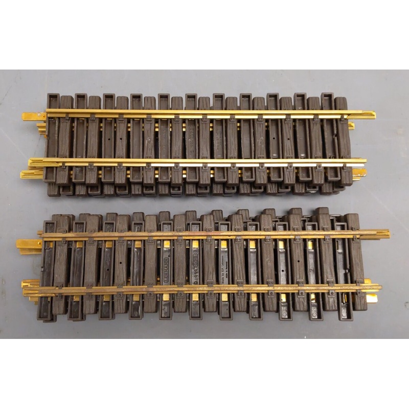 LGB 10000 G Scale 12 Inch Brass Rail Straight Track Sections (12) VG