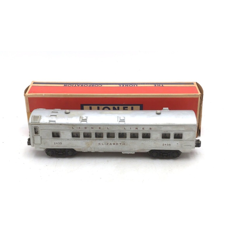 Lionel 2435 Vintage O Lionel Lines Illuminated Elizabeth Passenger Car VG/Box