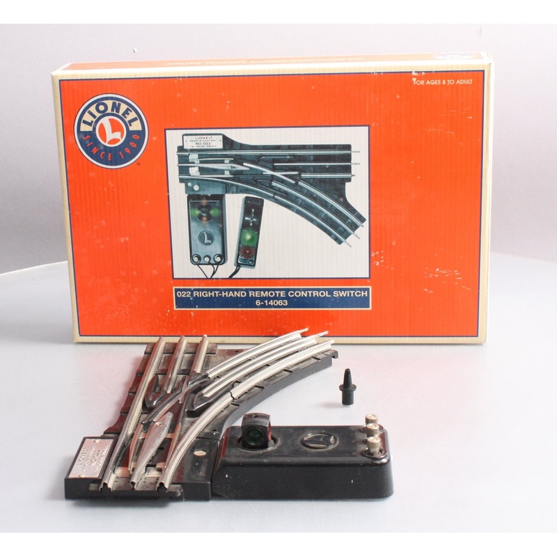 Lionel 6-14063 O 31 Remote-Control Right Hand Switch Turnout EX/Box