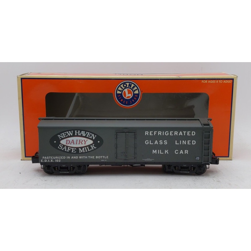 Lionel 6-17335 O Gauge New Haven Milk Refrigerator Car w/ Milk Tanks #102 LN/Box