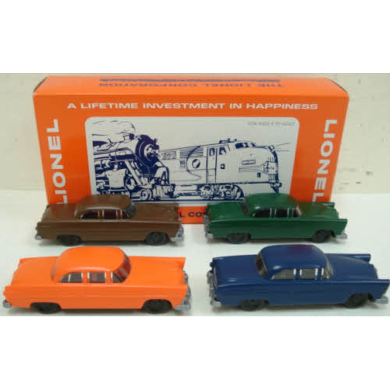 Lionel 6-52153 O Gauge LCCA Four Vintage Lionel Automobiles LN/Box
