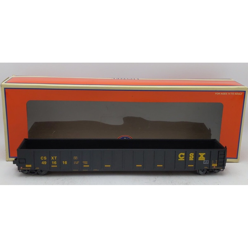 Lionel 6-84586 O CSX 65′ Mill Gondola #491616 LN/Box