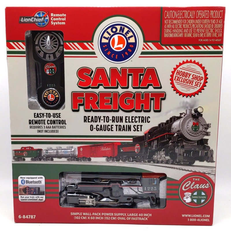 Lionel 6-84787 Santa Freight Lines LionChief O Gauge Train Set with Bluetooth NIB