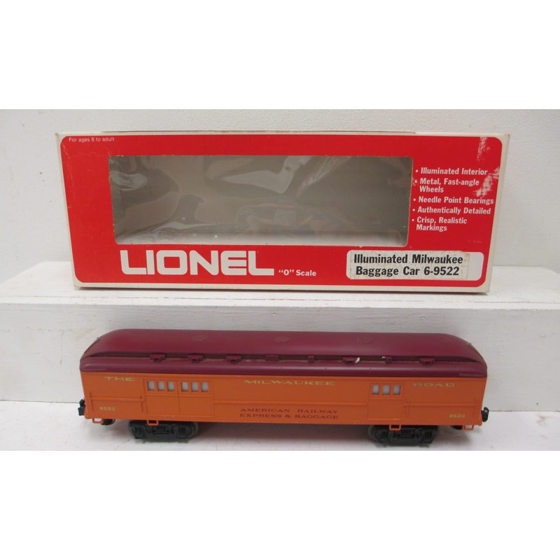 Lionel 6-9522 O Gauge Milwaukee Road Baggage Car #9522 LN/Box