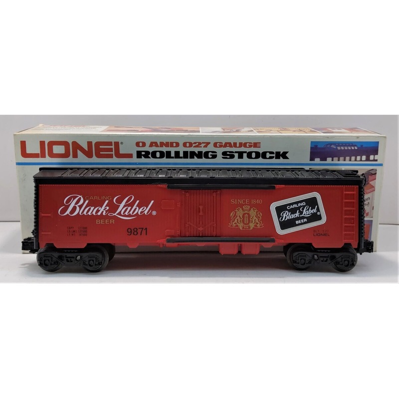 Lionel 6-9871 O Gauge Carling Black Label Beer Billboard Reefer Car LN/Box