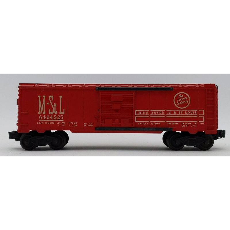 Lionel 6464-525 Vintage O Minneapolis & St. Louis Boxcar – Type III Body Type VG