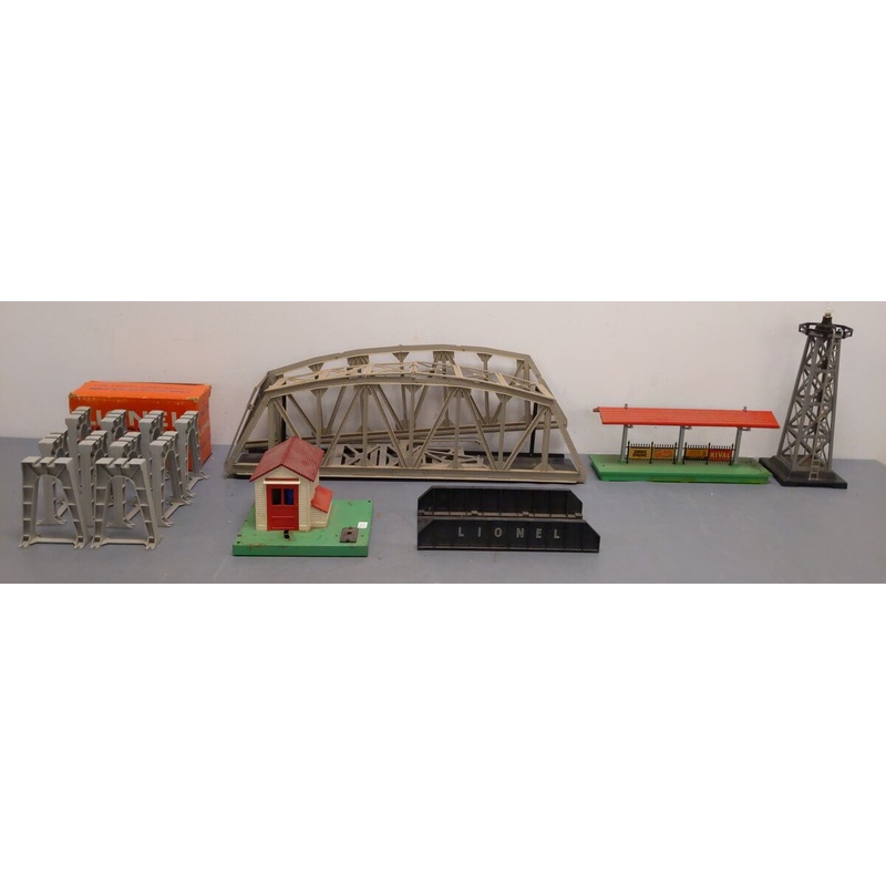 Lionel & Marx Vintage O Assorted Accessories & Bridges:  111, 45, 156, 2146  [6]
