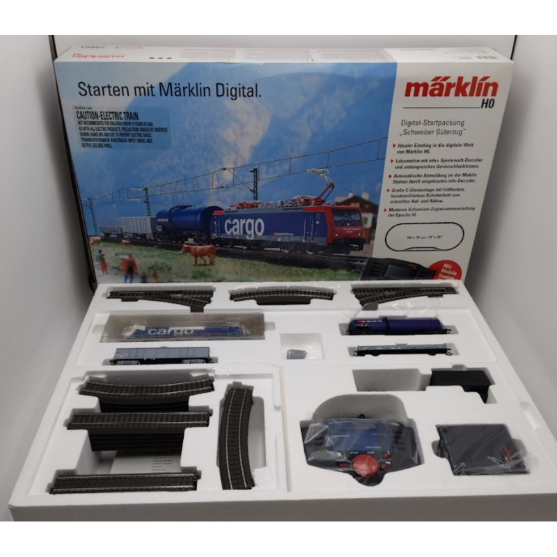 Marklin 29861 HO Gauge Digital Swiss Electric Freight Train Starter Set LN/Box