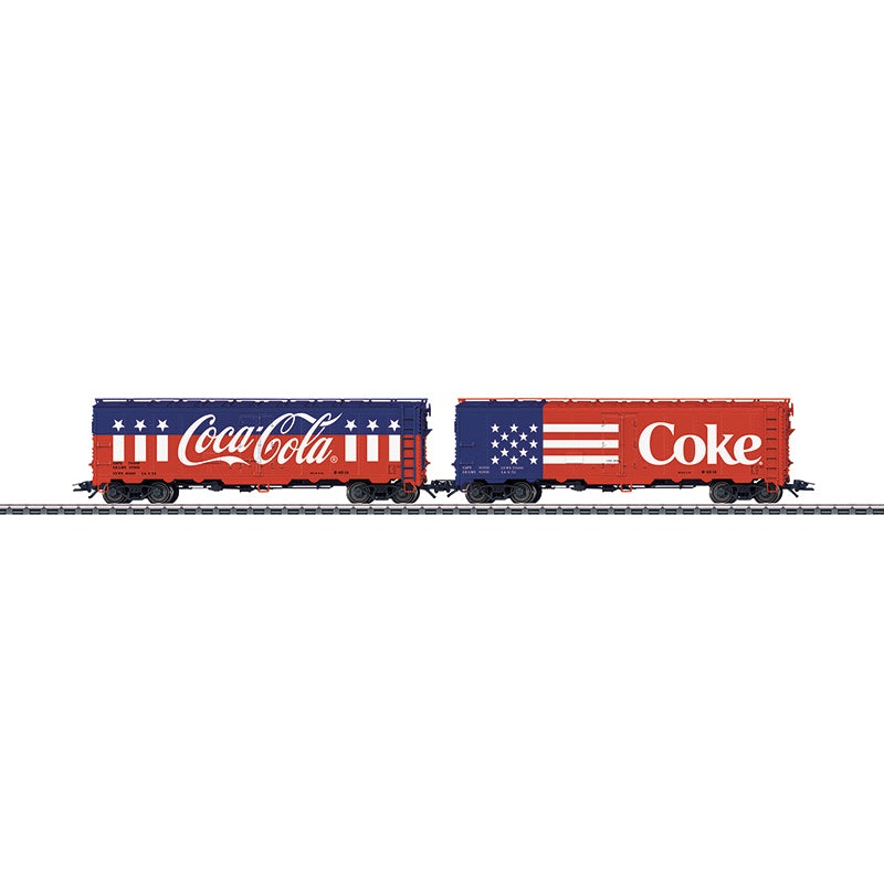 Marklin 45686 HO Coca Cola American Reefer Car Set (2) LN/Box