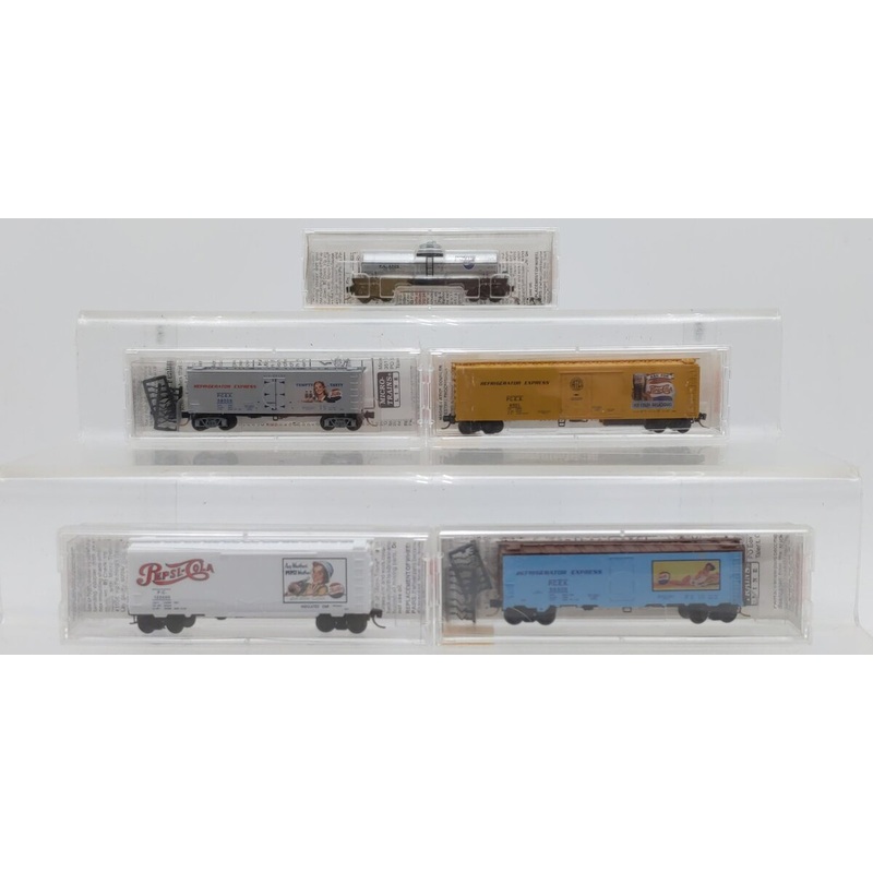 Micro-Trains N Scale Pepsi-Cola Freight Cars [5] LN/Box