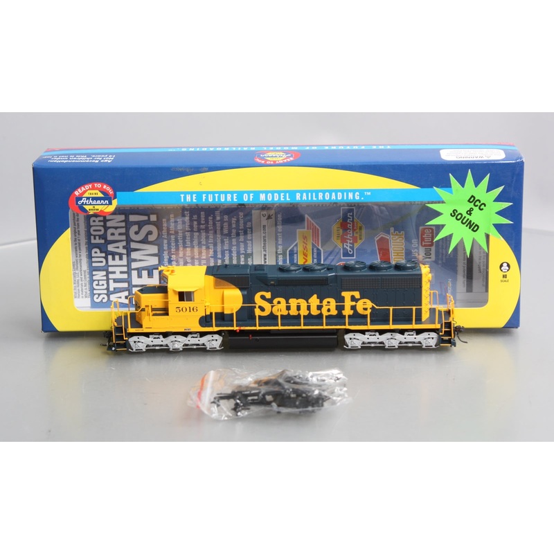 Athearn 98828 HO Santa Fe RTR SD40 Diesel Locomotive with DCC & Sound #5016 NIB