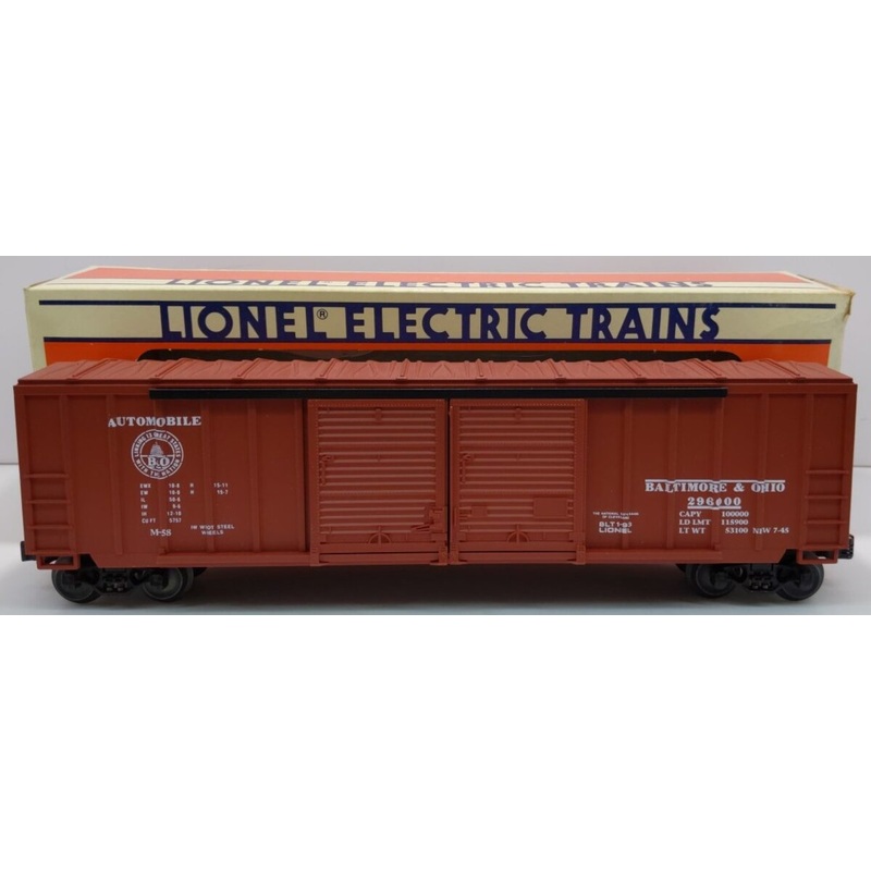 Lionel 6-17209 O Gauge Baltimore & Ohio Double Door Boxcar #296000 LN/Box