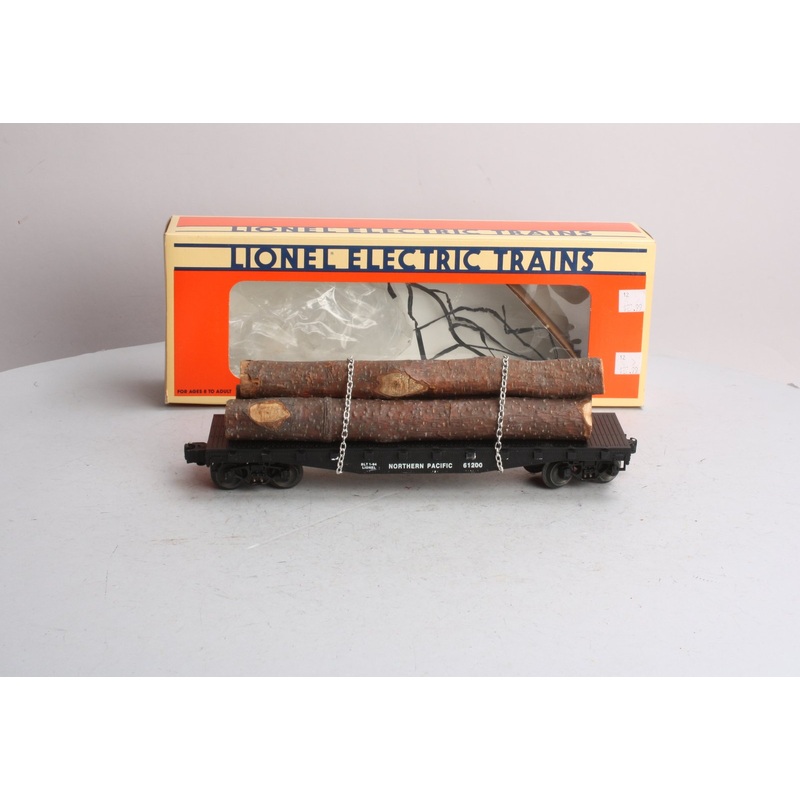Lionel 6-17510 O Gauge Northern Pacific Flatcar with Logs #61200 LN/Box