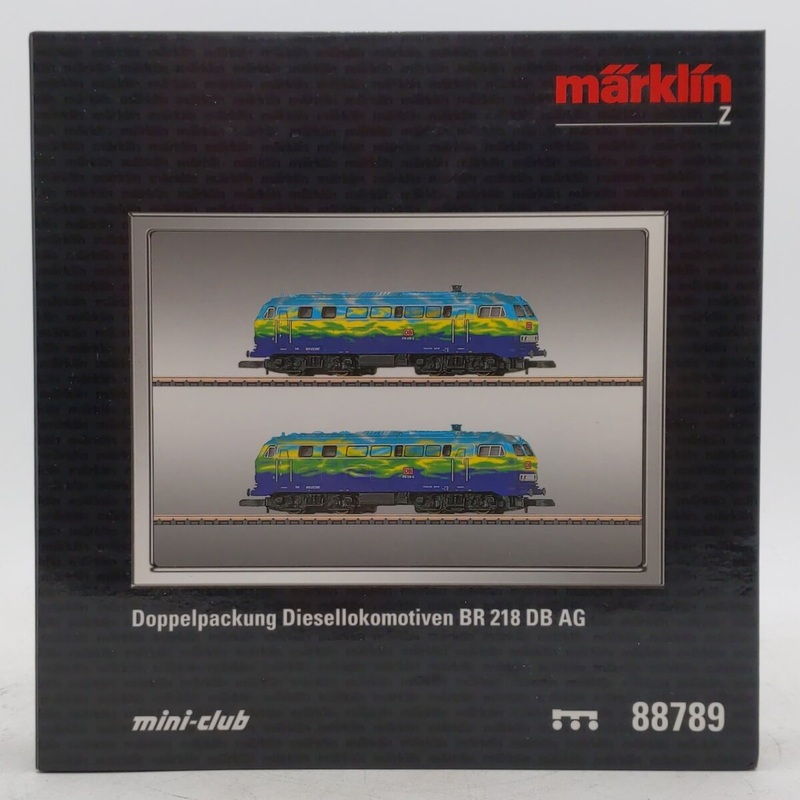 Marklin 88789 Z DB AG Class 218 Locomotive Set of Diesel Locomotives (Set of 2) LN/Box