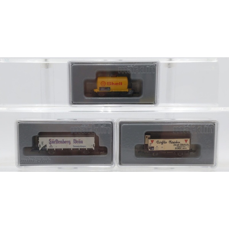 Marklin Assorted Z Scale Freight Cars [3] LN/Box