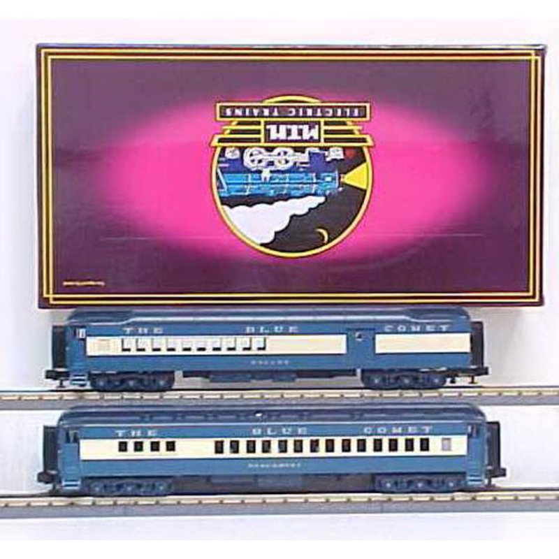 MTH 20-4121 O Jersey Central 70′ Combine/Diner Passenger Car Set (Set of 2) LN/Box
