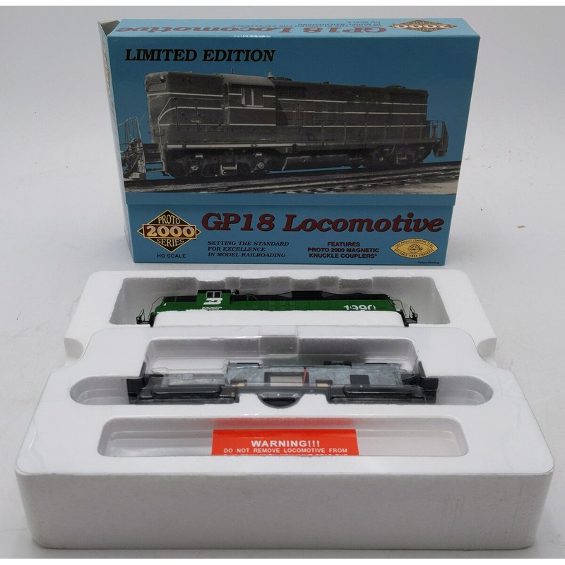 Proto 2000 30527 HO Burlington Northern GP18 Diesel Locomotive #1990 MT/Box