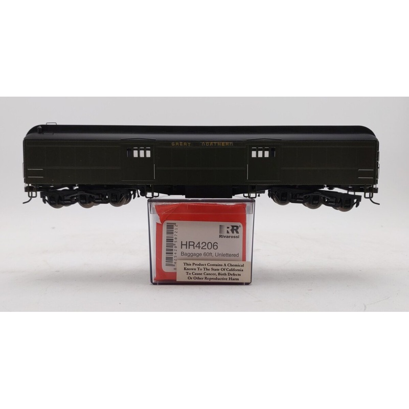 Rivarossi HR4206 HO Painted, Unlettered 60′ Heavyweight Baggage LN/Box
