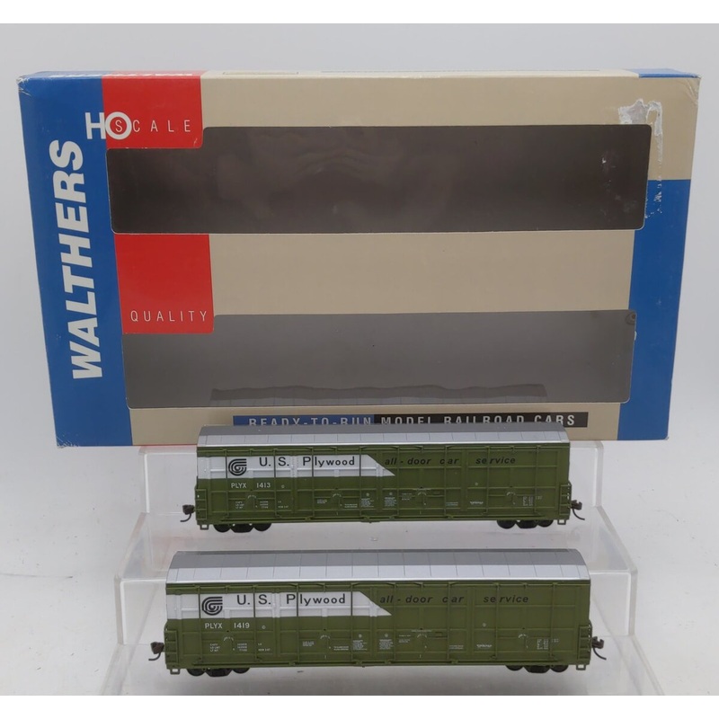 Walthers 932-27002 HO US Plywood Thrall Door Boxcar (Pack of 2) NIB