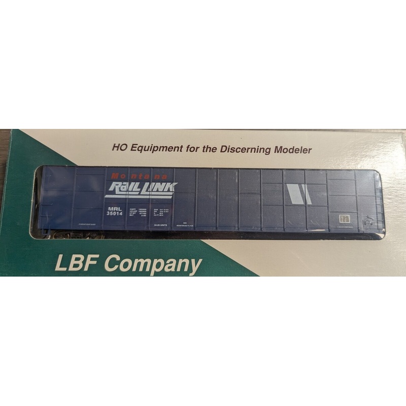LBF 1022-9 HO Montana Rail Link 62′ Woodchip Hopper Ribbed Side Dump End #35014