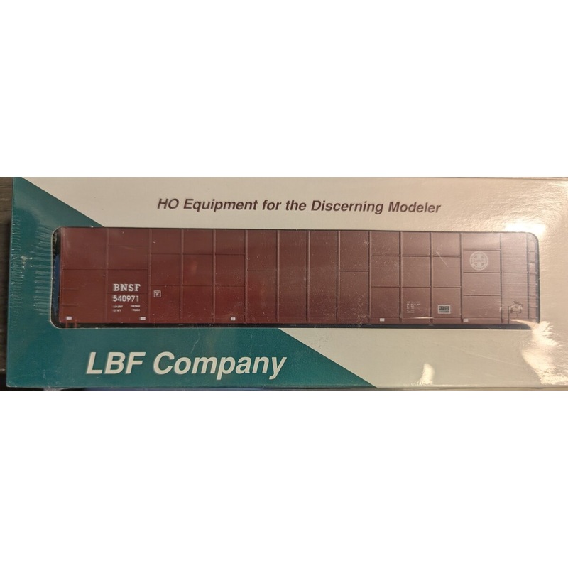 LBF 1025-9 HO Scale BNSF 62′ Woodchip Hopper Ribbed Side Dump End #540971 Kit