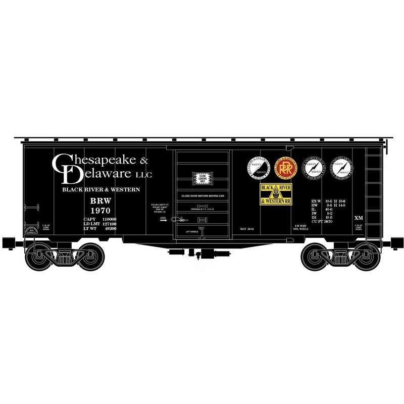 RMT 96499-1581 O Chesapeake & Delaware Black River & Western Boxcar #1970