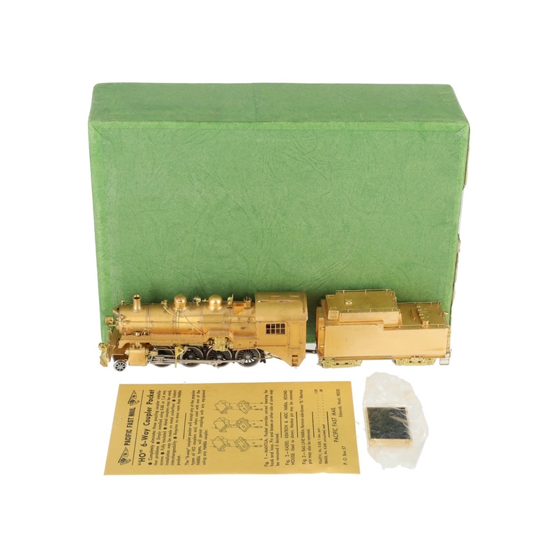 Van Hobbies HO BRASS CPR 2-8-0 Steam Locomotive & Tender – Unpainted EX/Box