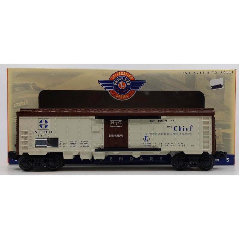 Lionel 6-19564 O Gauge Atchison Topeka Santa Fe Reefer #6672 LN/Box