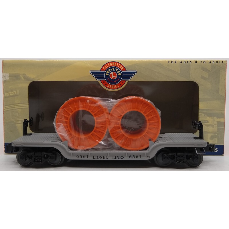 Lionel 6-26046 O Gauge PWC Flatcar w/Cable Reels #6561 LN/Box