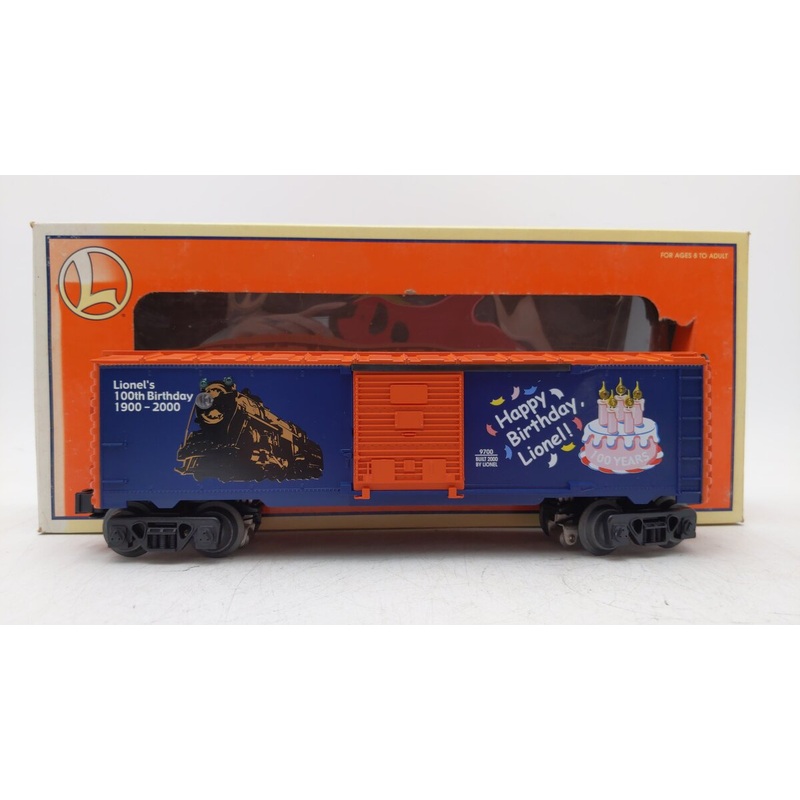 Lionel 6-26736 O Lighted Lionel 100th Birthday Boxcar EX/Box