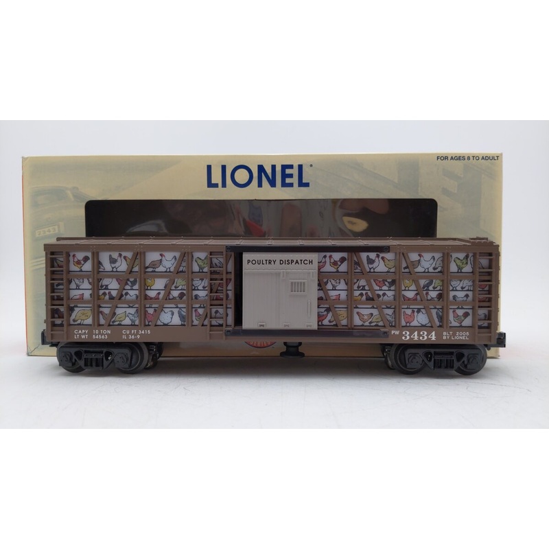 Lionel 6-29825 O Gauge PWC #3434 Operating Poultry Dispatch Car EX/Box