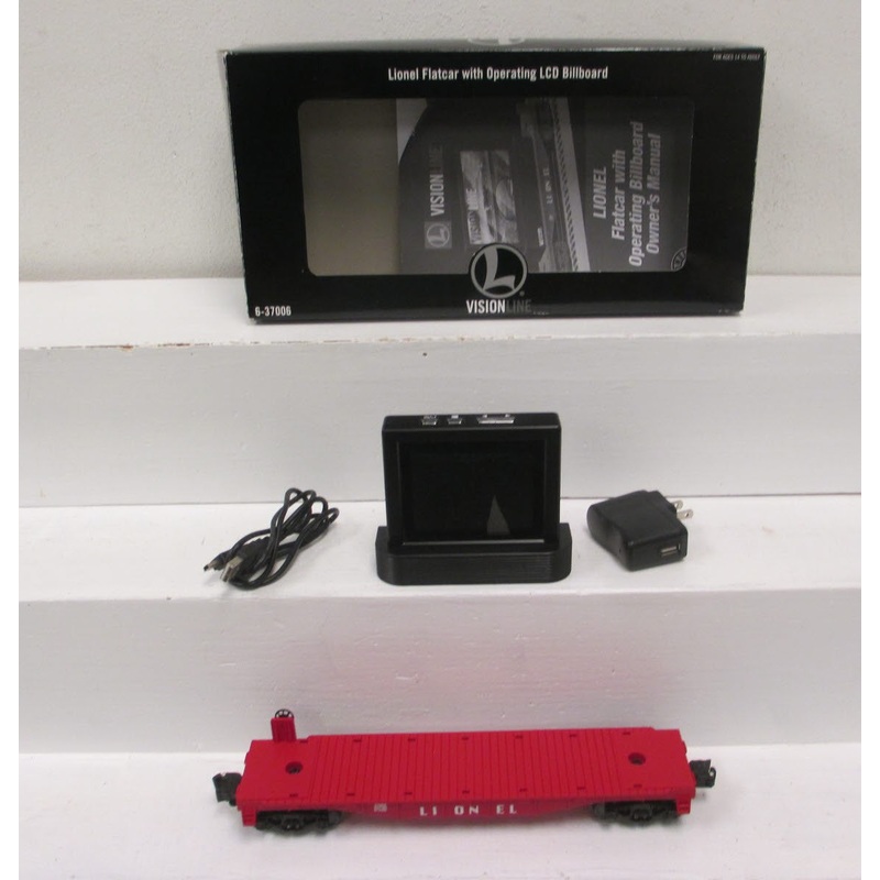Lionel 6-37006 O Gauge Flatcar with Operating LCD EX/Box