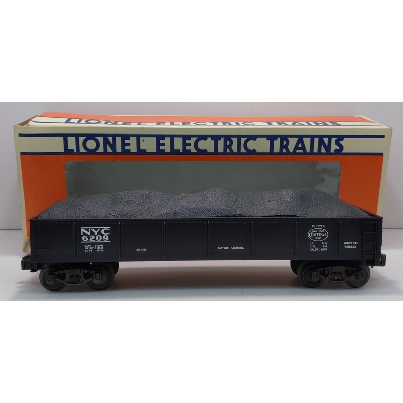 Lionel 6-6209 O Gauge New York Central Gondola w/Coal Load LN/Box