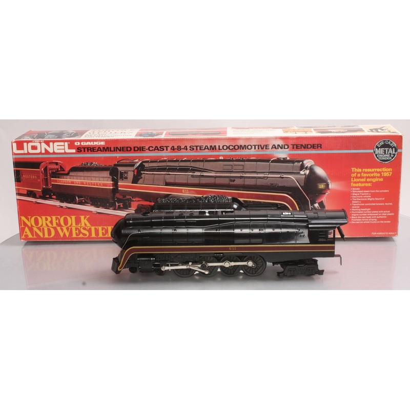 Lionel 6-8100 O Gauge Norfolk & Western 4-8-4 Steam Locomotive & Tender #611 LN/Box