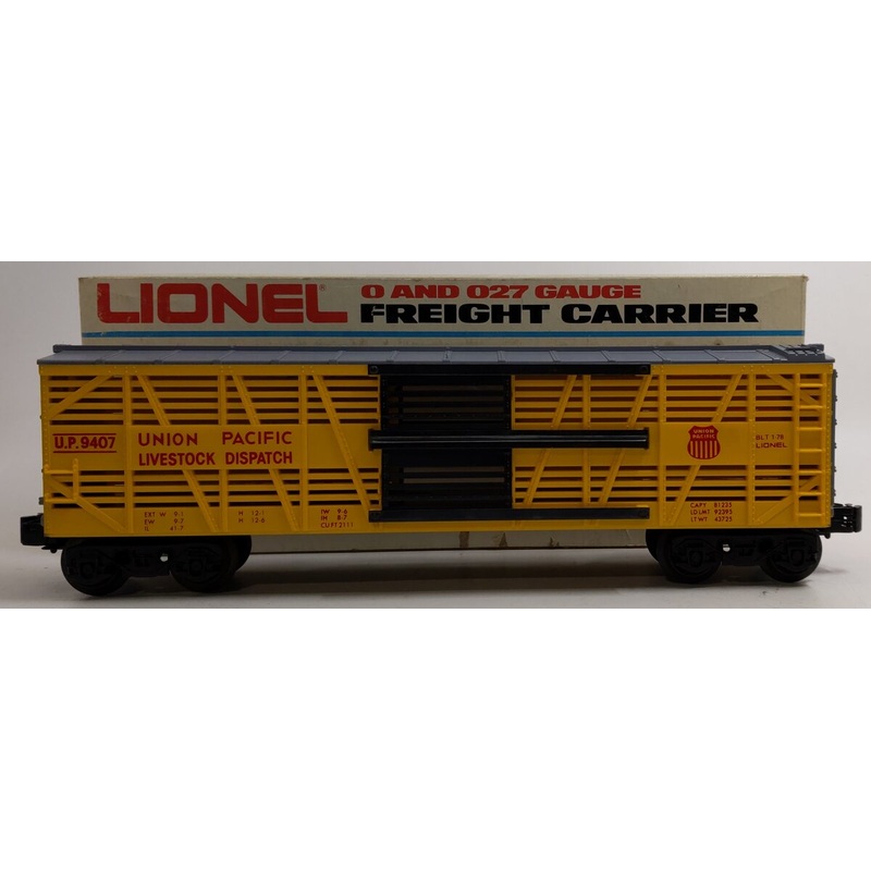 Lionel 6-9407 O Gauge Union Pacific Stock Car #9407 LN/Box