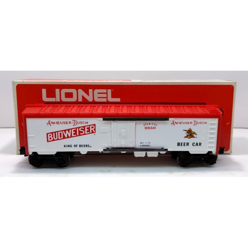 Lionel 6-9850 O Gauge Budweiser Beer Billboard Reefer EX/Box