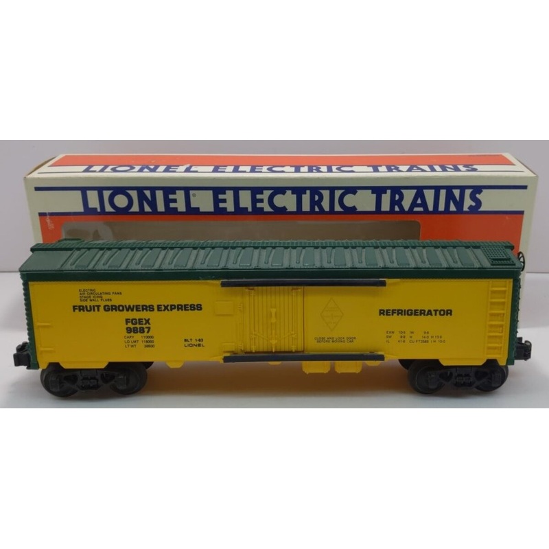 Lionel 6-9887 O Gauge FARR Fruit Growers Express Refrigerator Car #9887 LN/Box