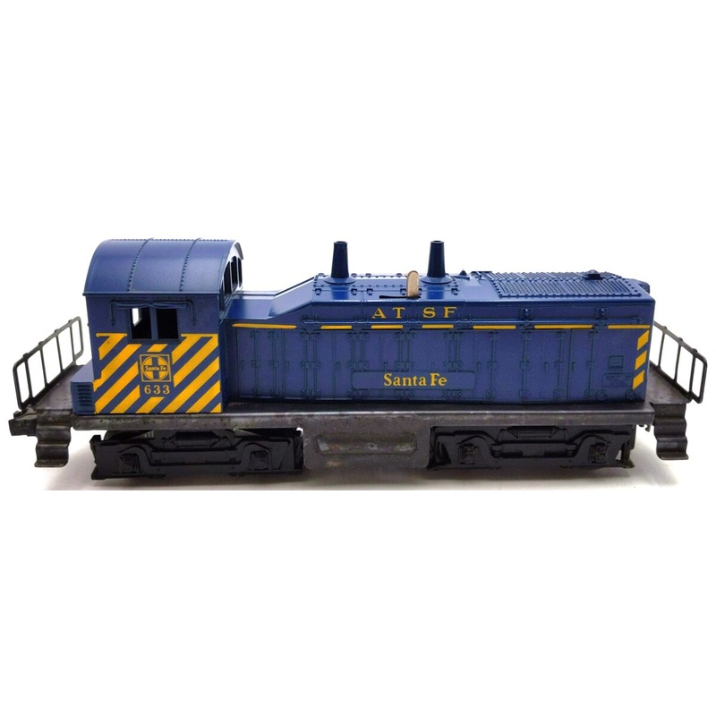 Lionel 633 VIntage O Santa Fe AT&SF NW-2 Diesel Switcher Yellow Safety Stripes VG