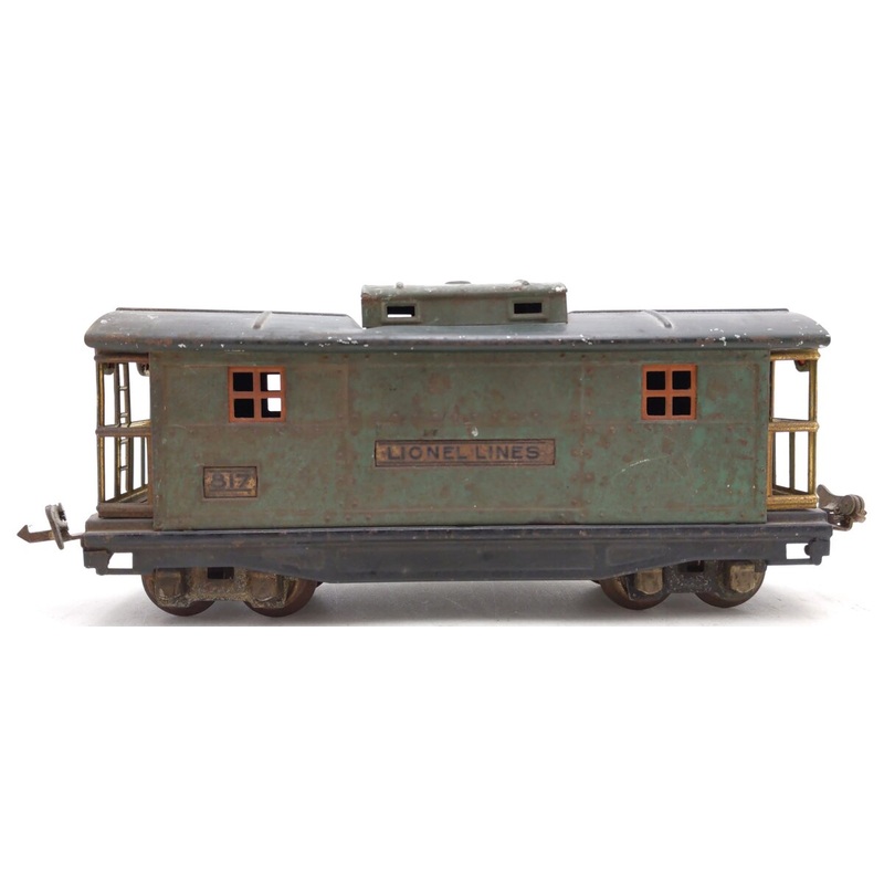 Lionel 817 Vintage O Prewar Lionel Lines Peacock Green Tinplate Caboose