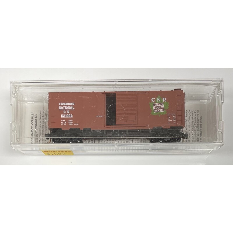 Micro-Trains 02000206 N Canadian National 40′ Single Door Boxcar #521992 LN/Box