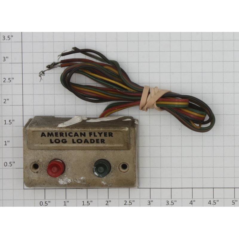 American Flyer 2378C S Gauge White 2 Button Log Loader Controller Wired