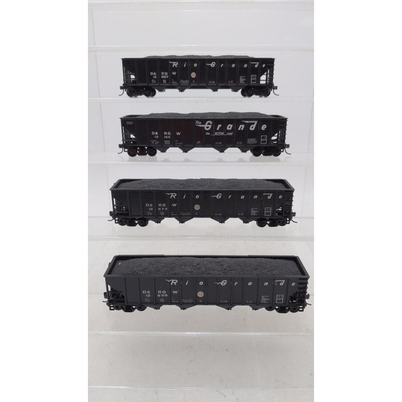 HO Scale Assorted D&RGW Hopper Cars [4] EX