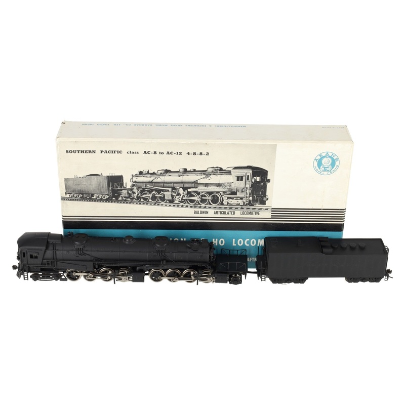 Akane HO BRASS SP Cab Forward 4-8-8-2 Steam Locomotive & Tender – Painted EX/Box