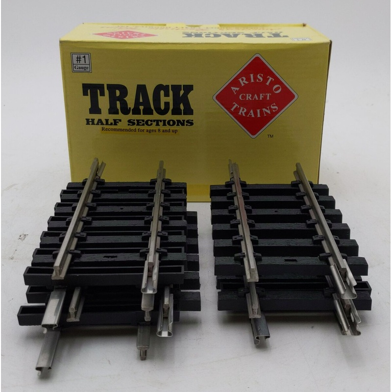 Aristo-Craft 20031 USA Style Stainless Steel 6 Straight Track Sections (7) VG/Box
