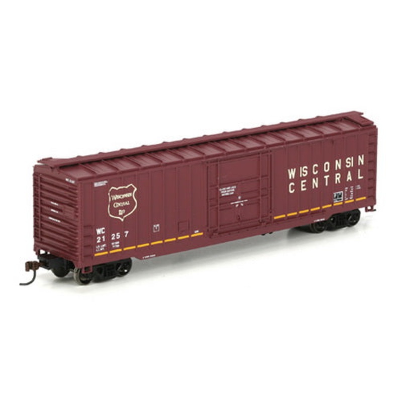 Athearn 81433 HO RTR Wisconsin Central 50′ OB Plug Door Box Car #21257 NIB