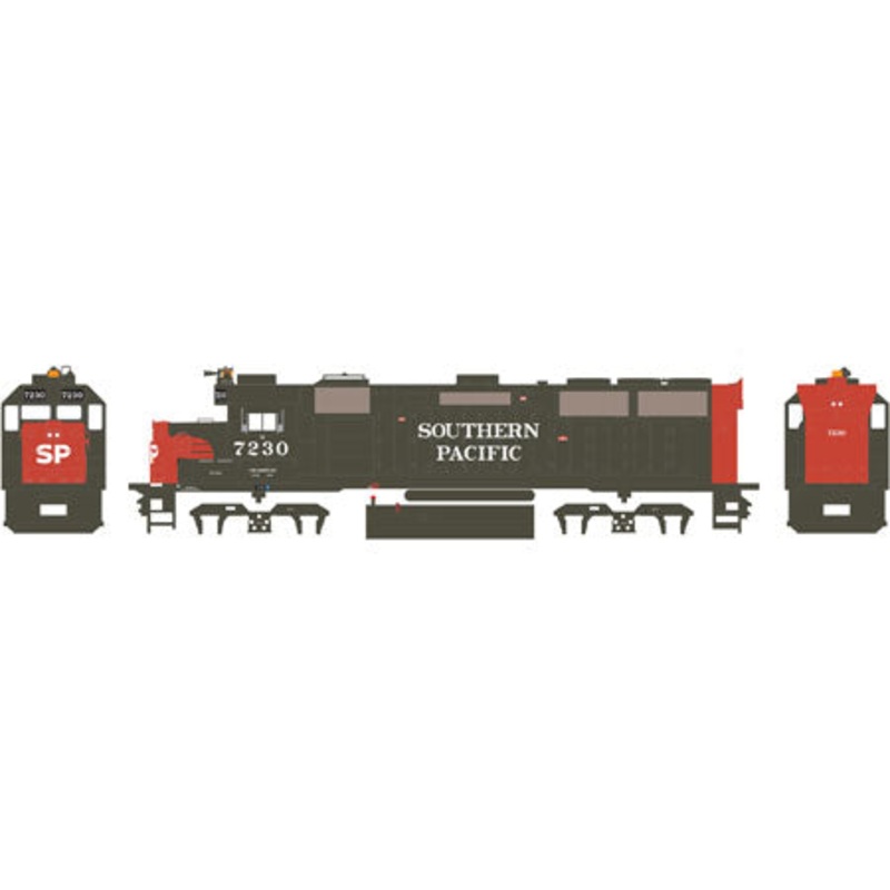 Athearn 90262 HO Southern Pacific GP40X Short Hood Ready to Run #7230 MT/Box